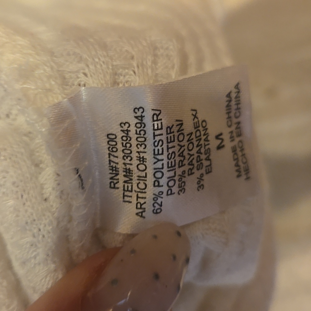 Chaser Oversized Vneck/Button Waffle Knit Pattern… - image 8